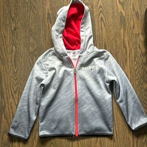 New England Patriots zip up. 4t. Fleece lining.